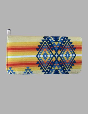 Native Design Zipped  Ladies Wallet Tucson Collection