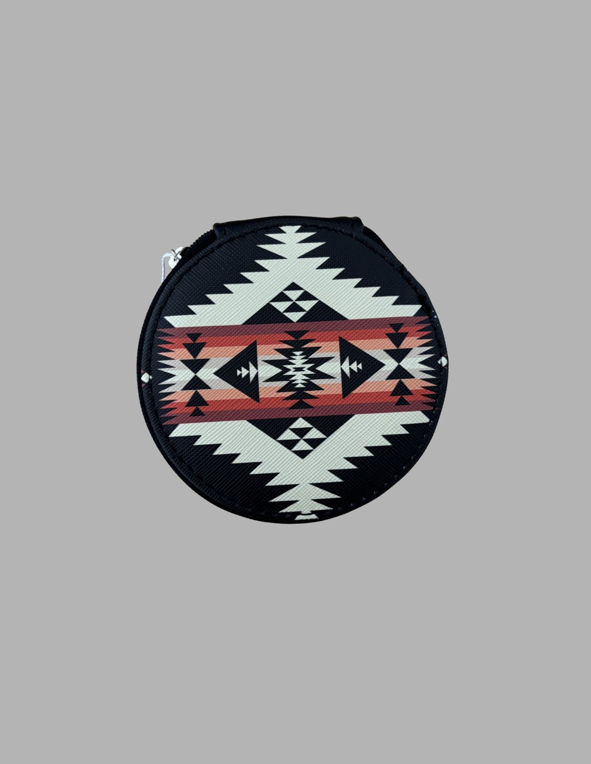 Native Design Coin/Medicine Wallet, Color: Black