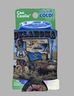 Oklahoma Coozie with info