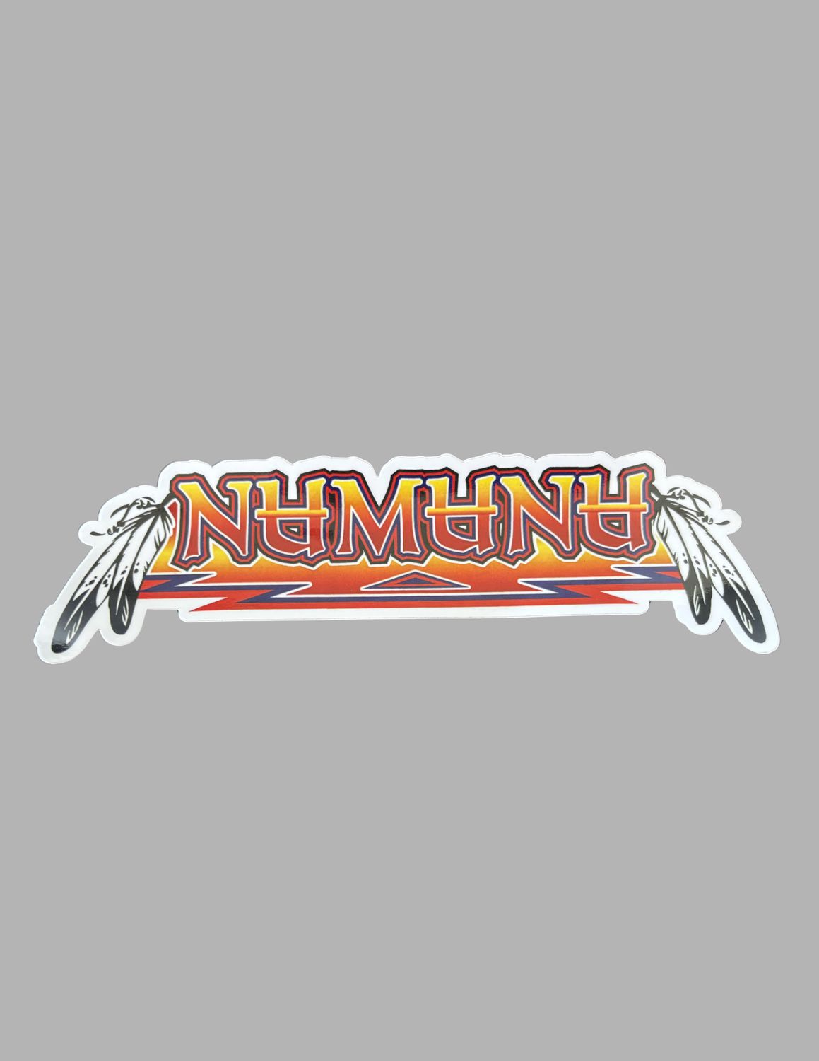Numunuu with Feathers Sticker