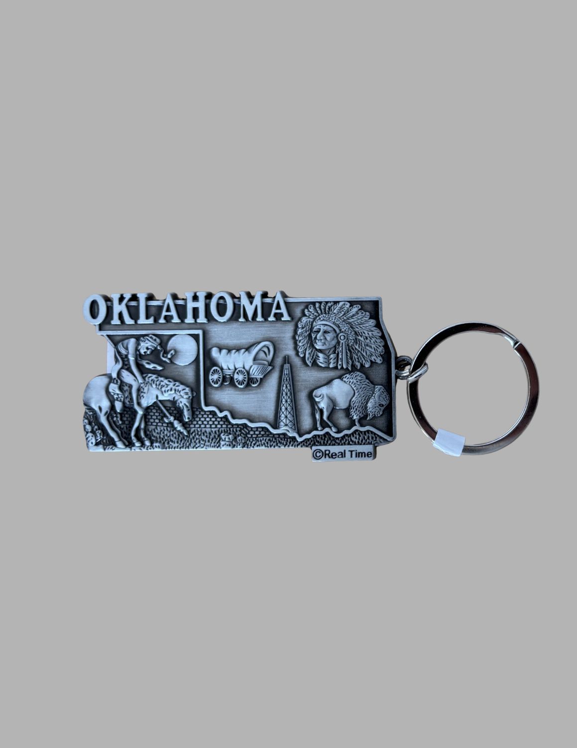 OK Metal Collage KeyChain