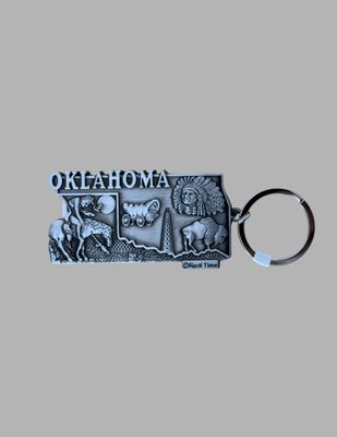 OK Metal Collage KeyChain