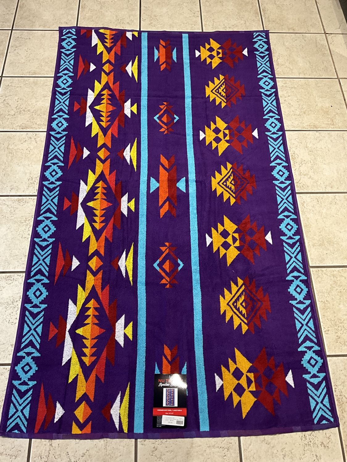 Oversized Bath Towel 40x 70, Color: Purple