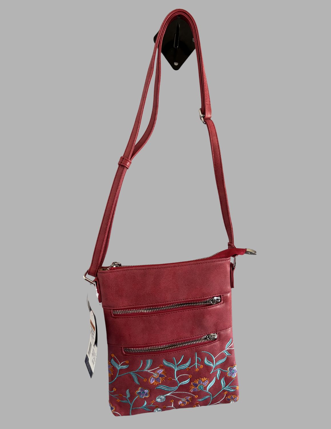 Leather Crossbody Bag/Purse, Color: Pink