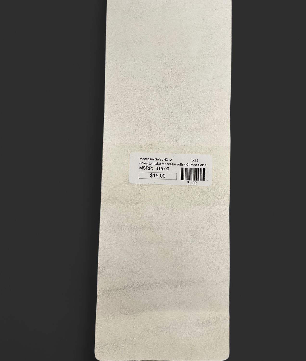 Moccasin Soles 4X12