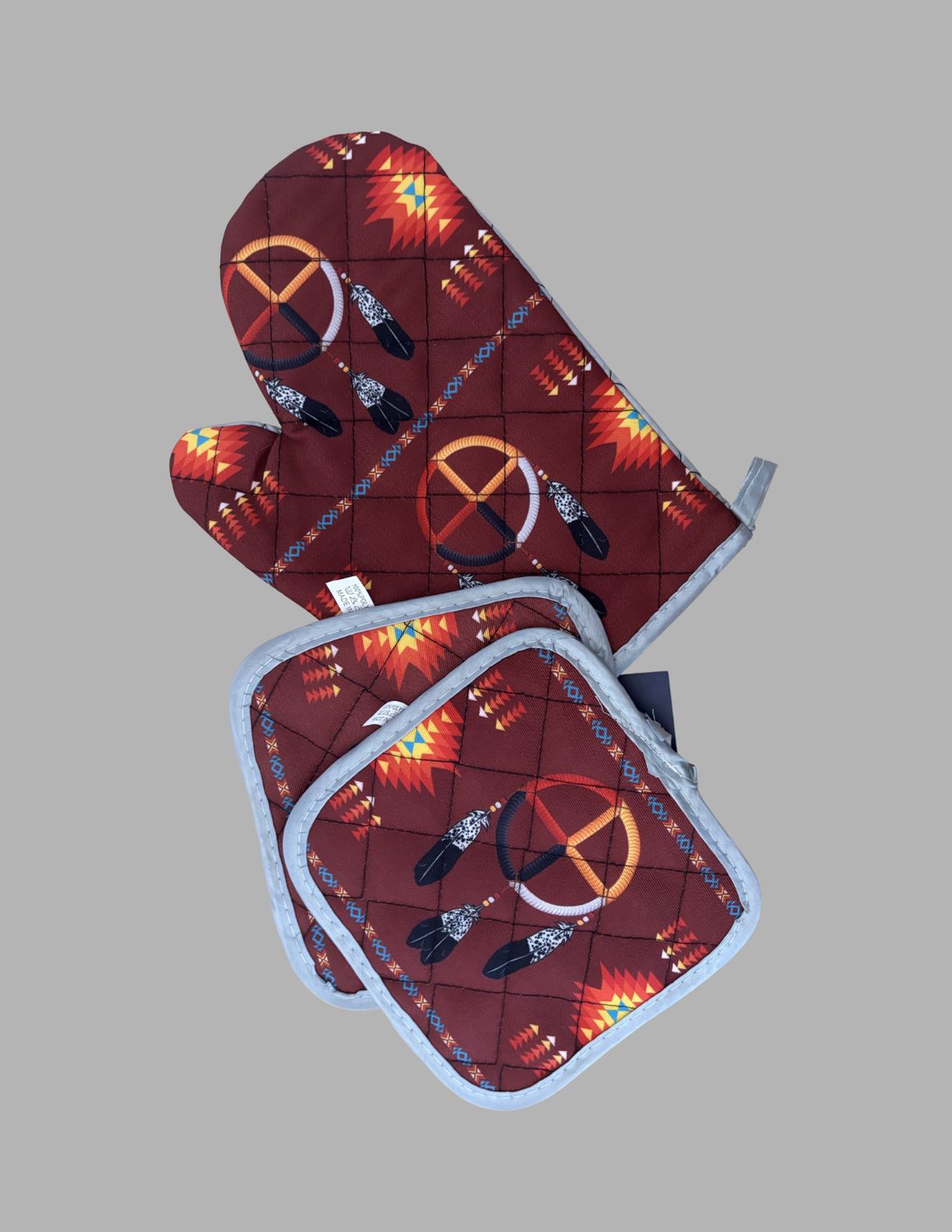 Oven Mitt &amp; Pot Holder Medicine Wheel