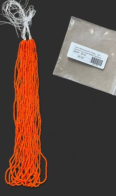 Size 10 Czech Seed Beads Orange