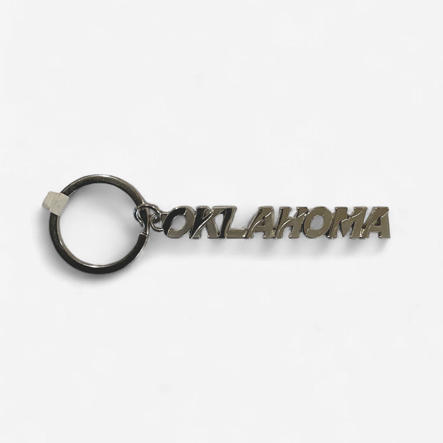 Silver Oklahoma KeyChain