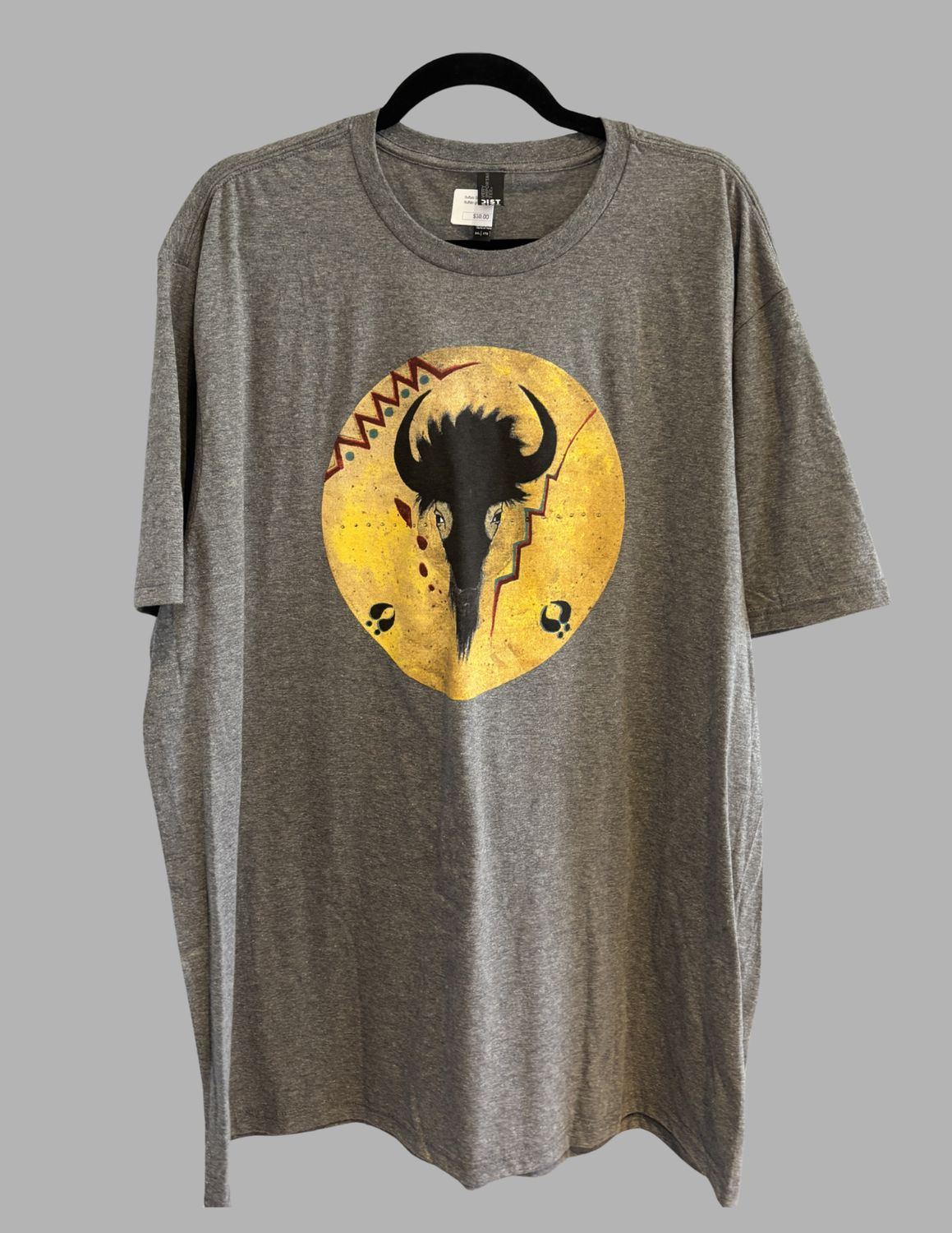Buffalo Shield T-Shirt, Color: Light Gray - Small