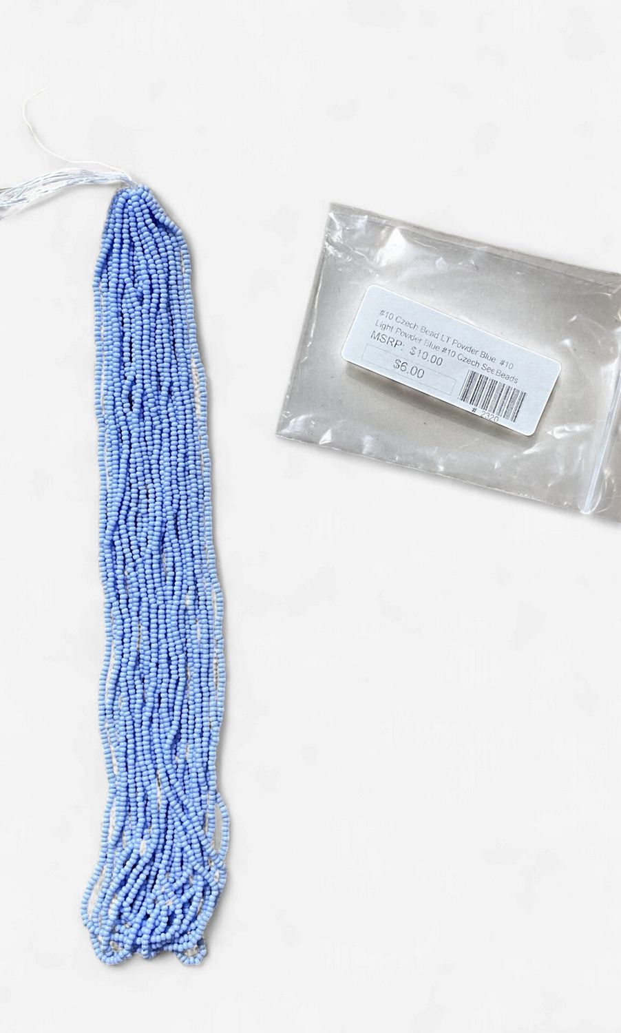 #10 Czech Bead LT Power Blue