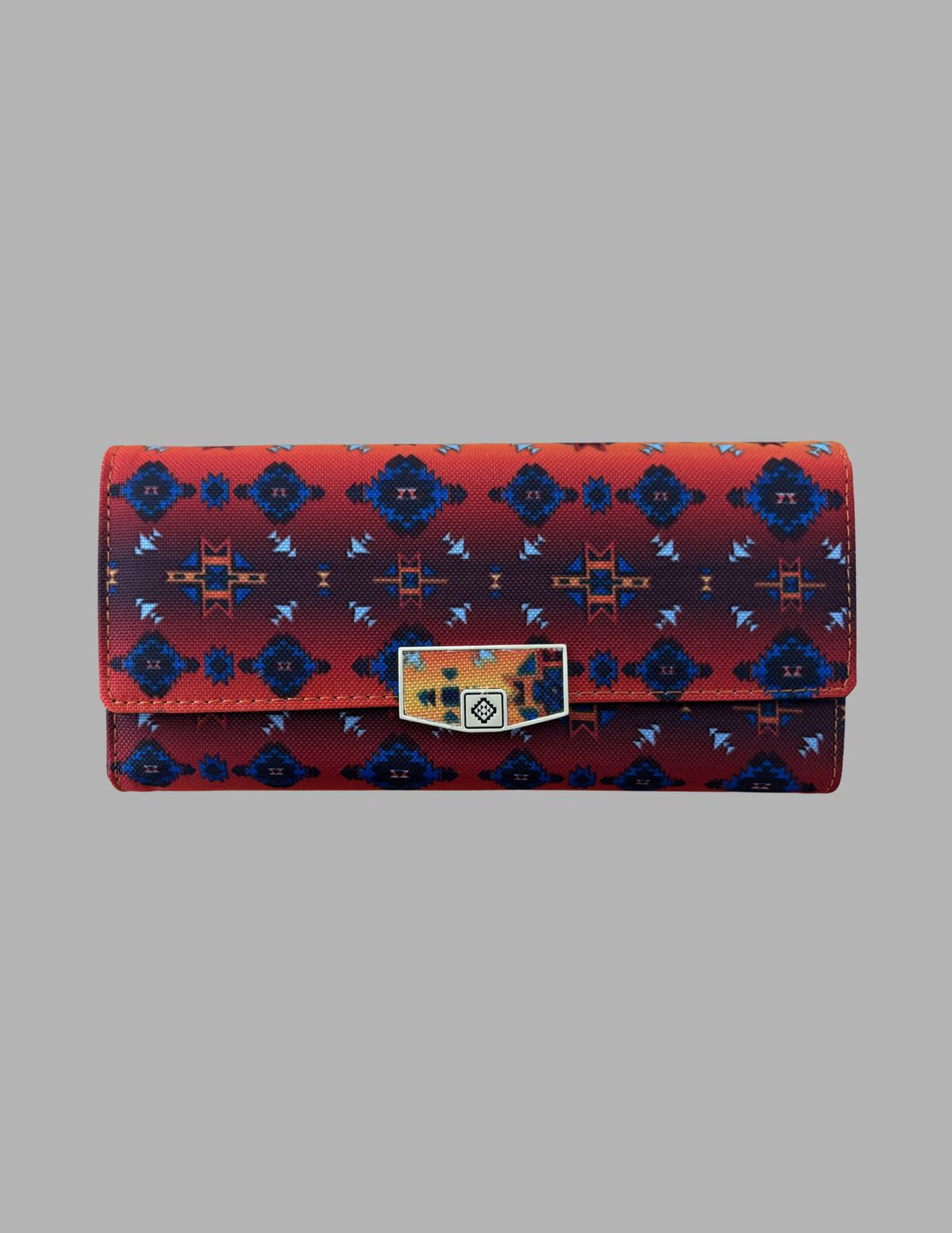 Diamond Star Fold Over Women’s Wallet, Color: Red
