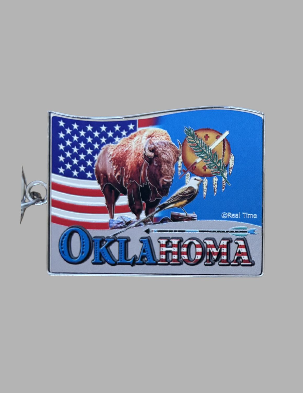 Oklahoma Key Ring Flag US
