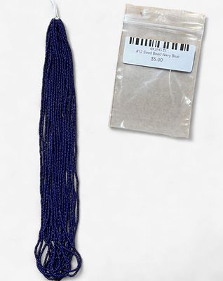 #12 Seed Bead Navy Blue