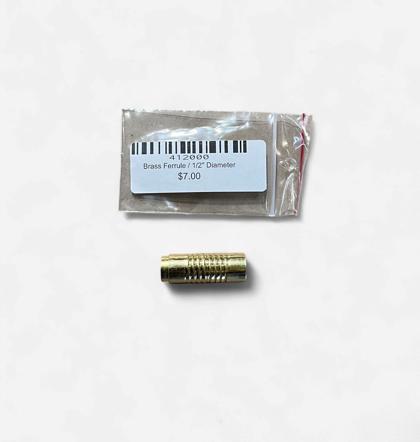 Brass Ferrule, Size: 1/2" Diameter