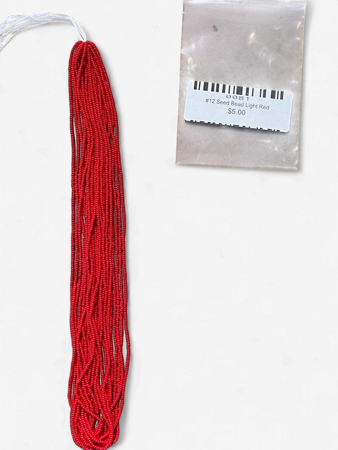 #12 Seed Bead Light Red