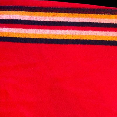 Broadcloth 8 Band Red