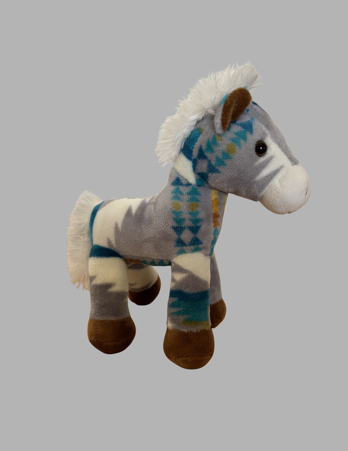 Fleece Stuff Horse, Color: Gray