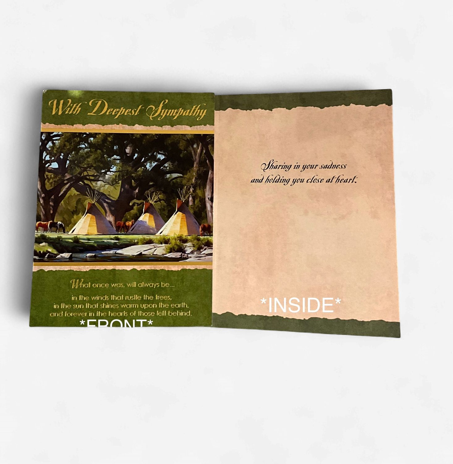 LEANIN TREEE - SYMPATHY CARDS