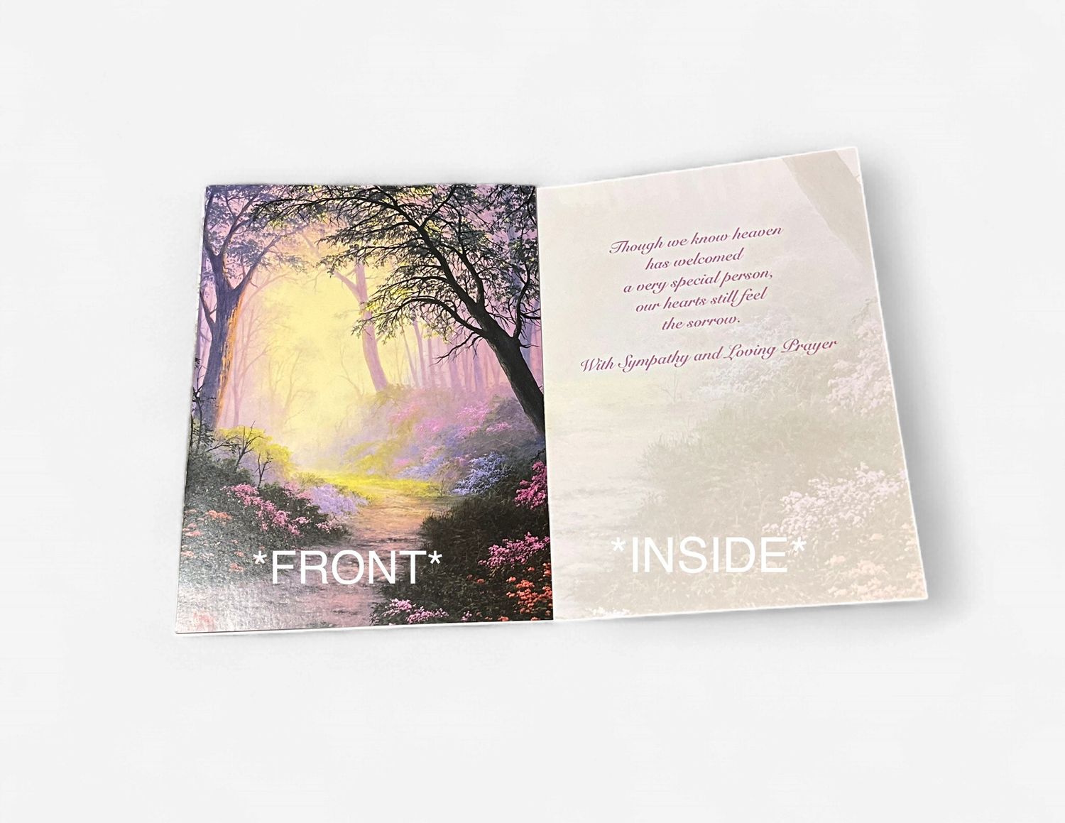 LEANIN TREEE - SYMPATHY CARDS, Color: FOREST