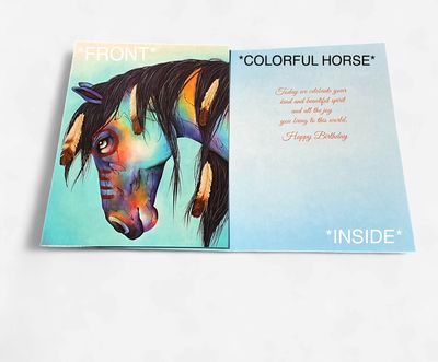 LEANIN TREE - HBD HORSES/ WOLVES/BEARS