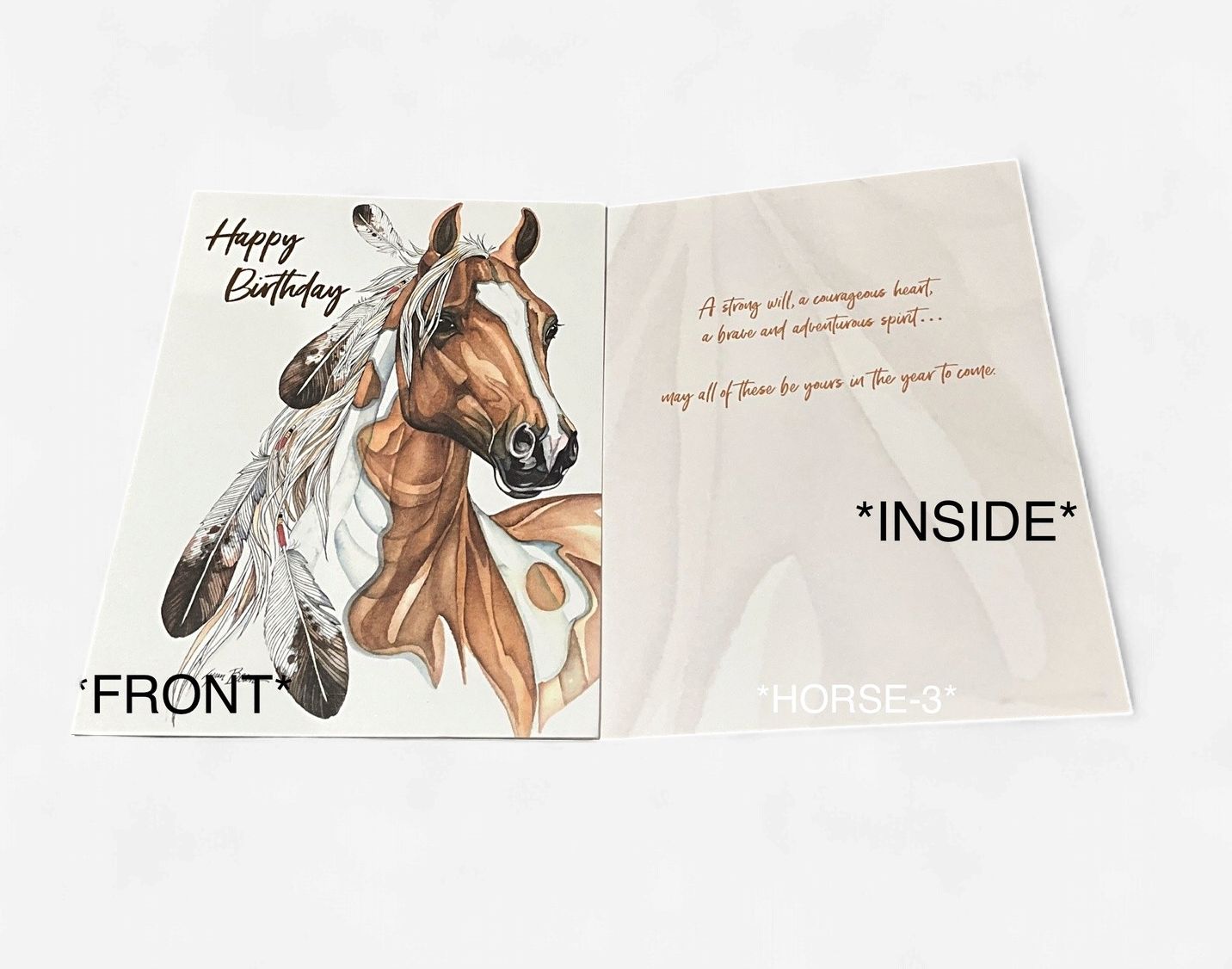 LEANIN TREE - HBD HORSES/ WOLVES/BEARS