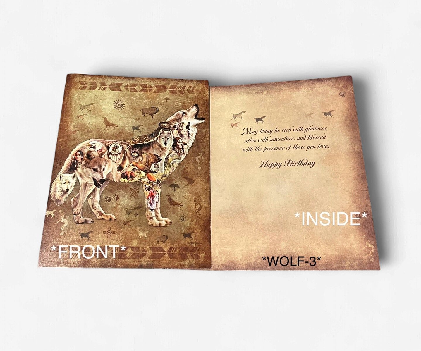 LEANIN TREE - HBD HORSES/ WOLVES/BEARS