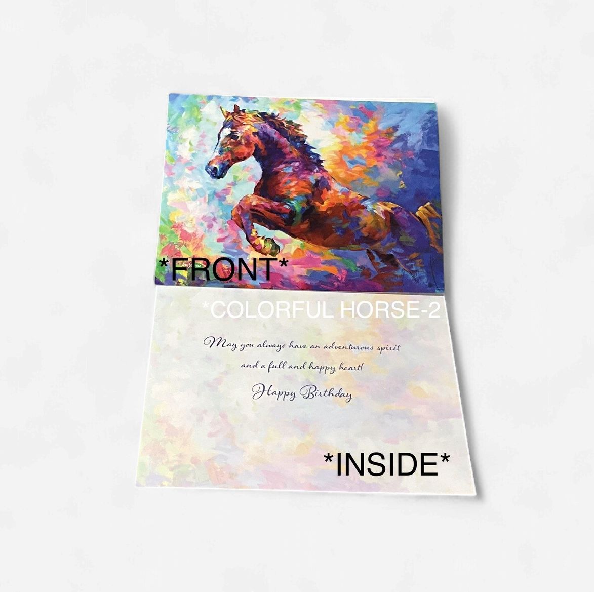 LEANIN TREE - HBD HORSES/ WOLVES/BEARS