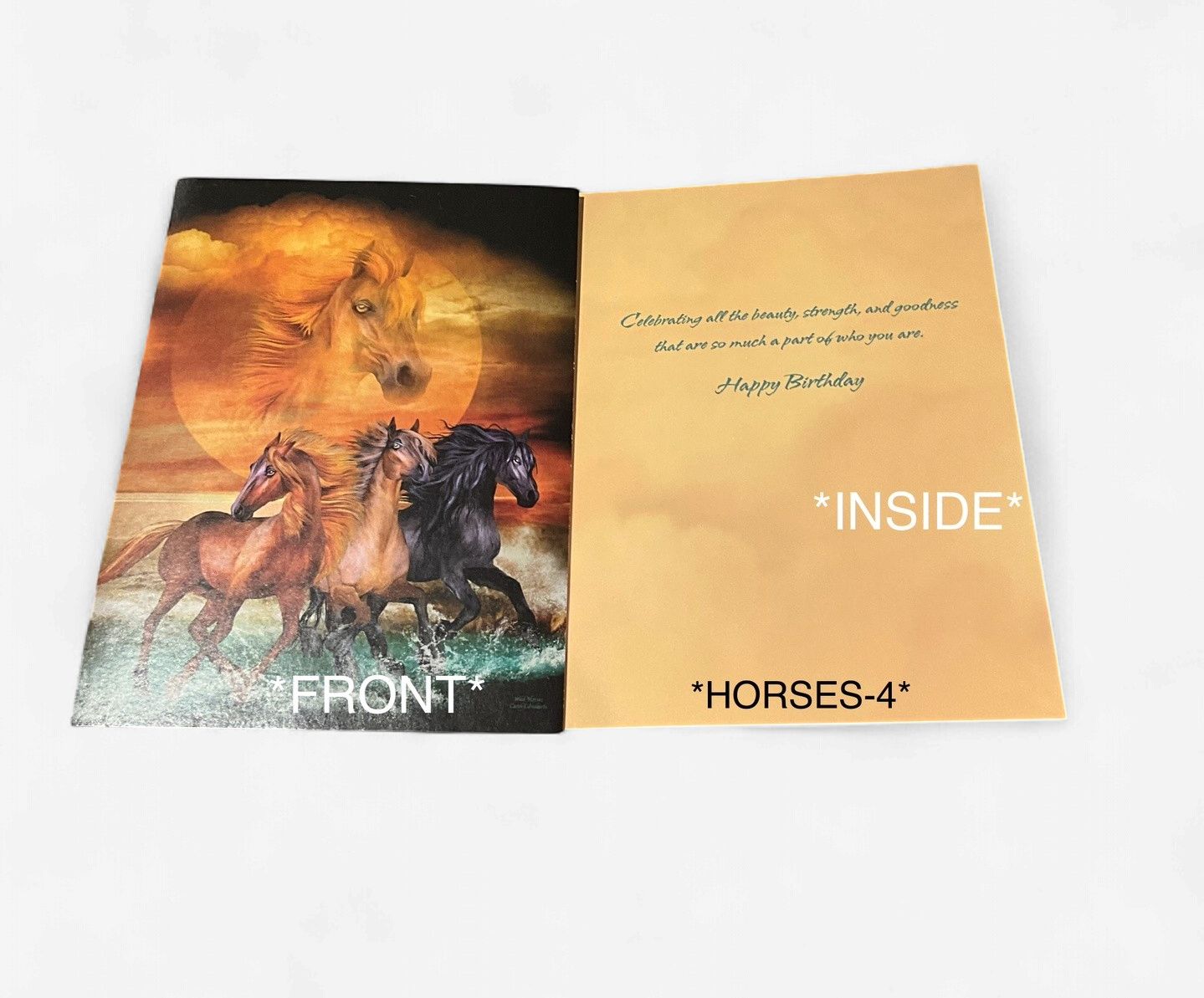 LEANIN TREE - HBD HORSES/ WOLVES/BEARS