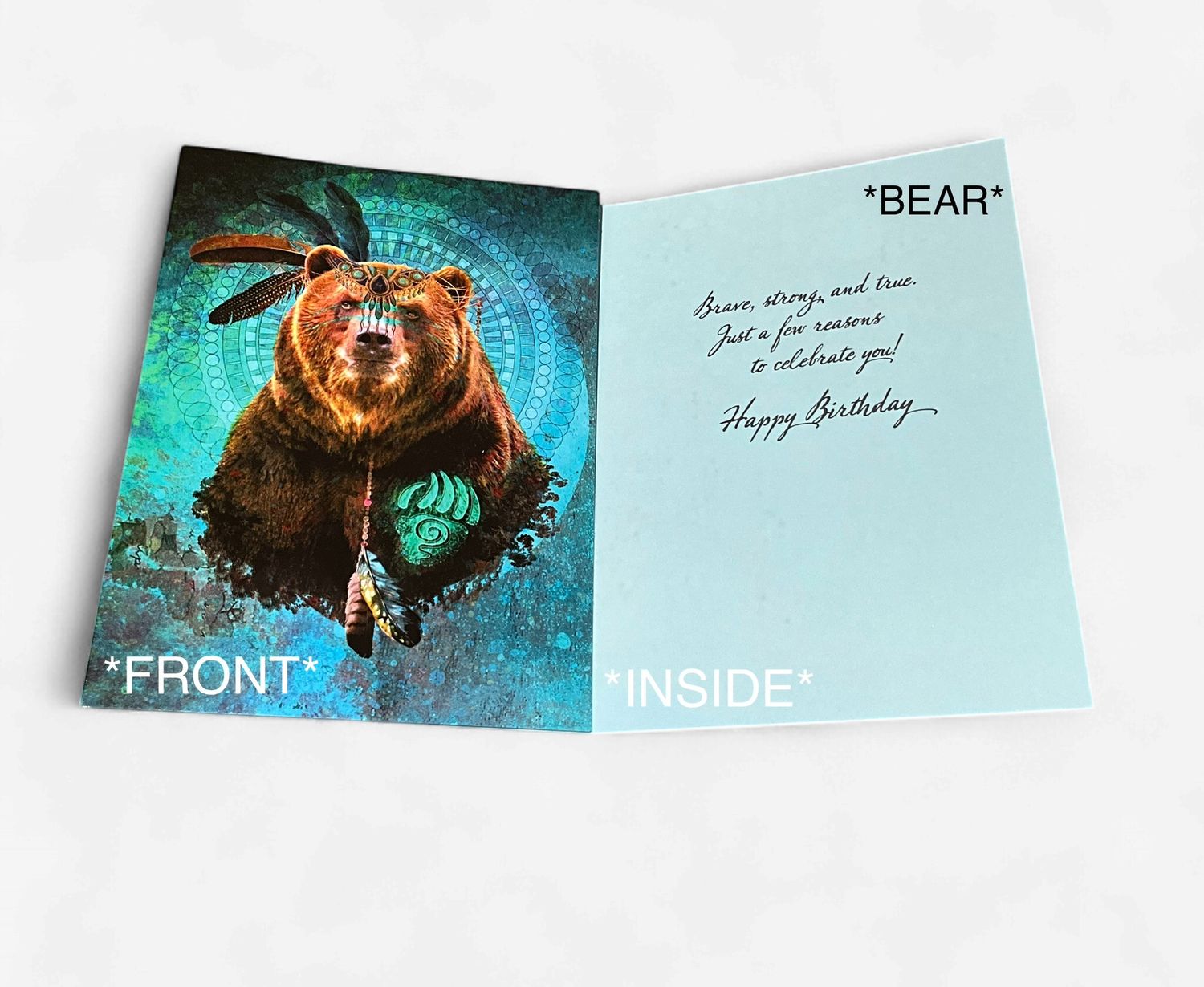 LEANIN TREE - HBD HORSES/ WOLVES/BEARS