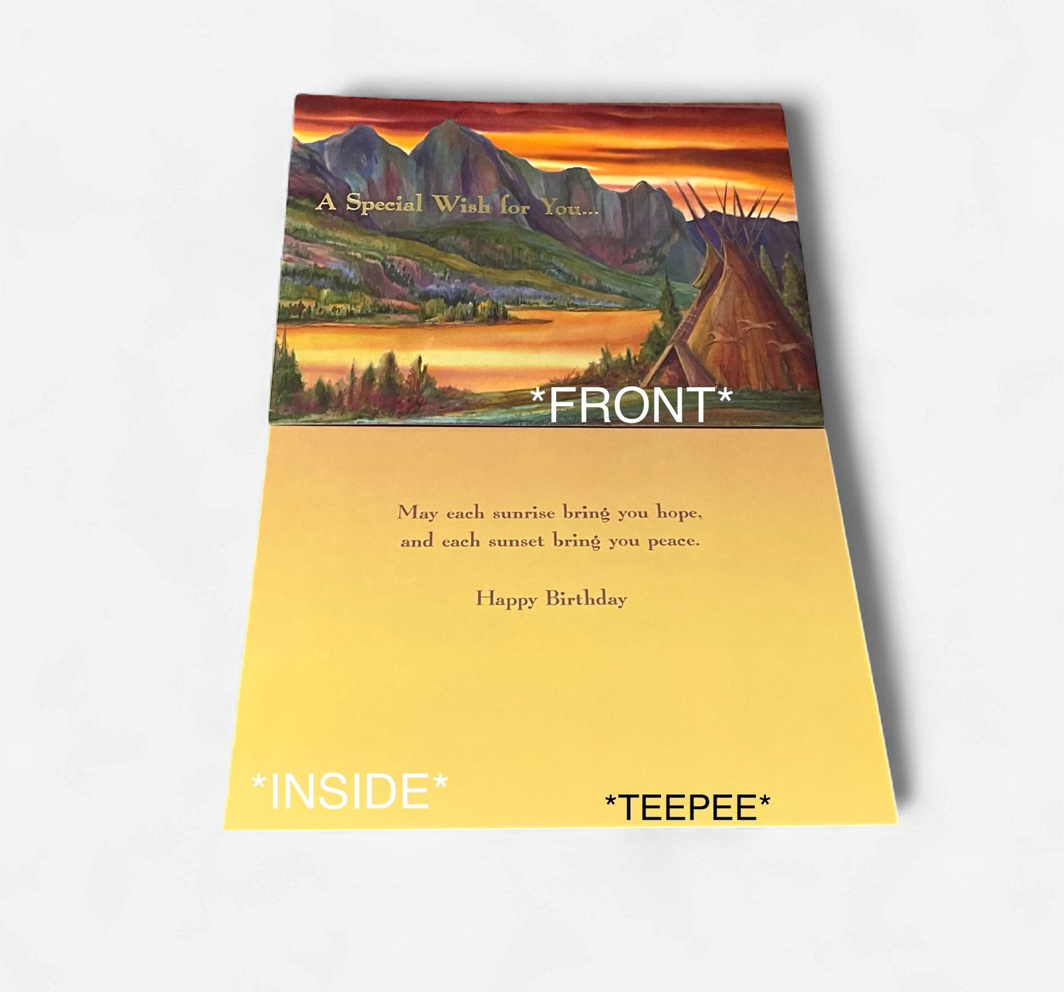 LEANIN TREE - HBD, Color: TEEPEE