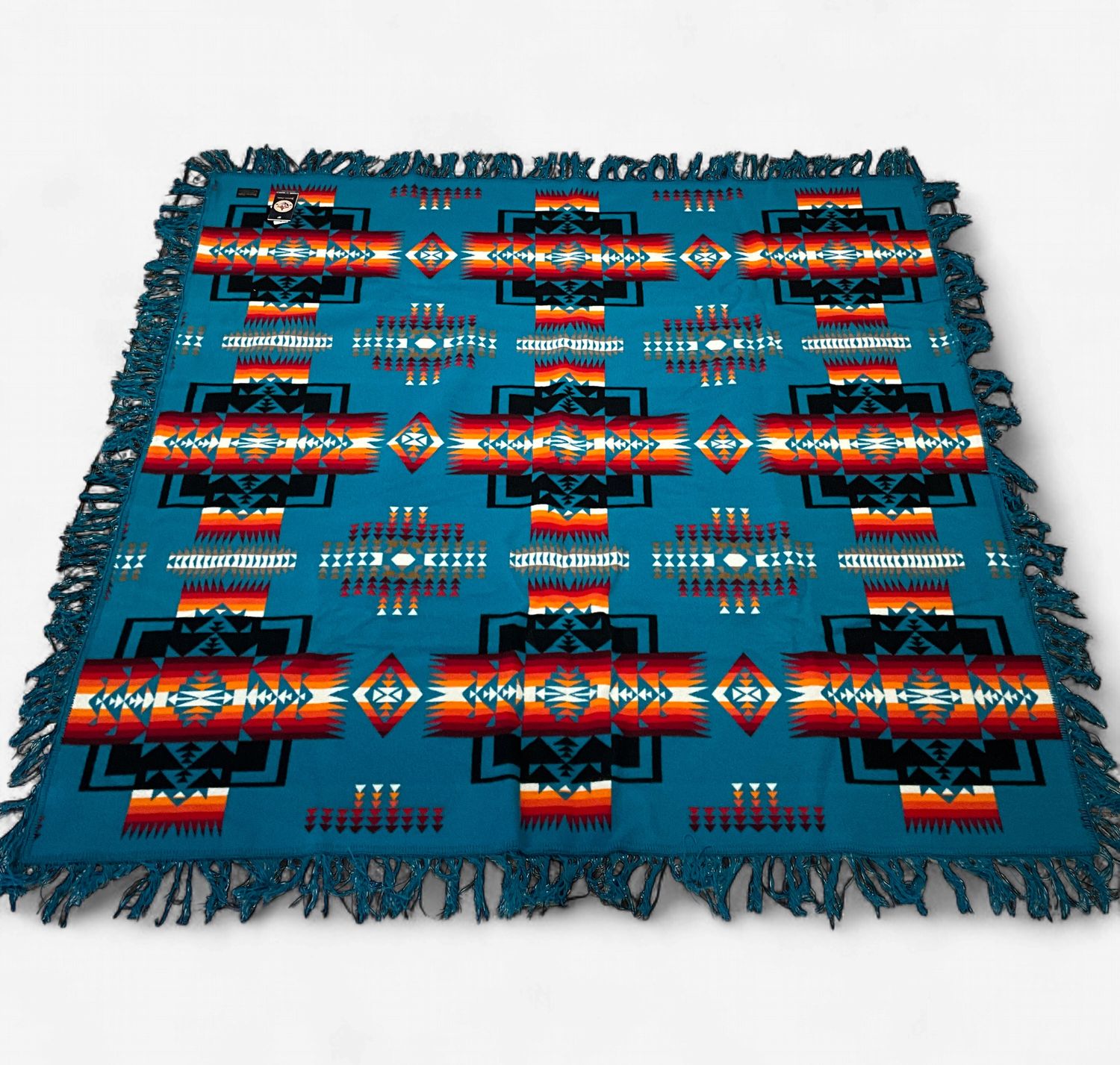 chief joseph fringed shawl, Colour: turquoise, Season: year round 2025