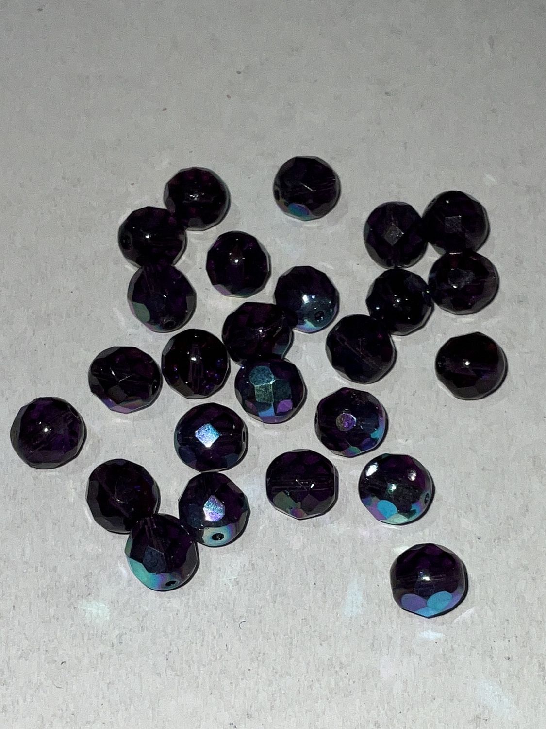 Glass Fire Polish AB- 8mm