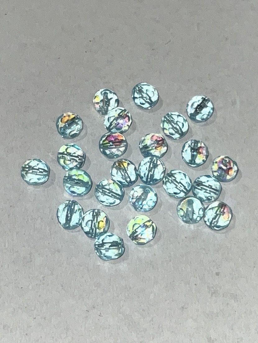 Glass Fire Polish AB- 8mm