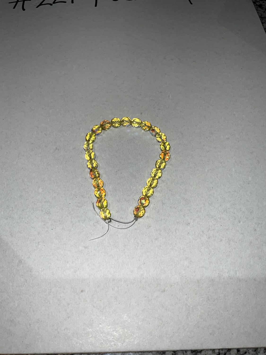 Glass Fire Polish AB- 8mm
