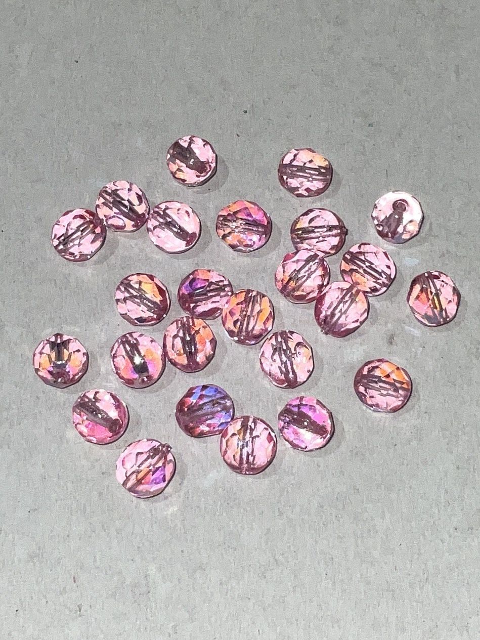 Glass Fire Polish AB- 8mm