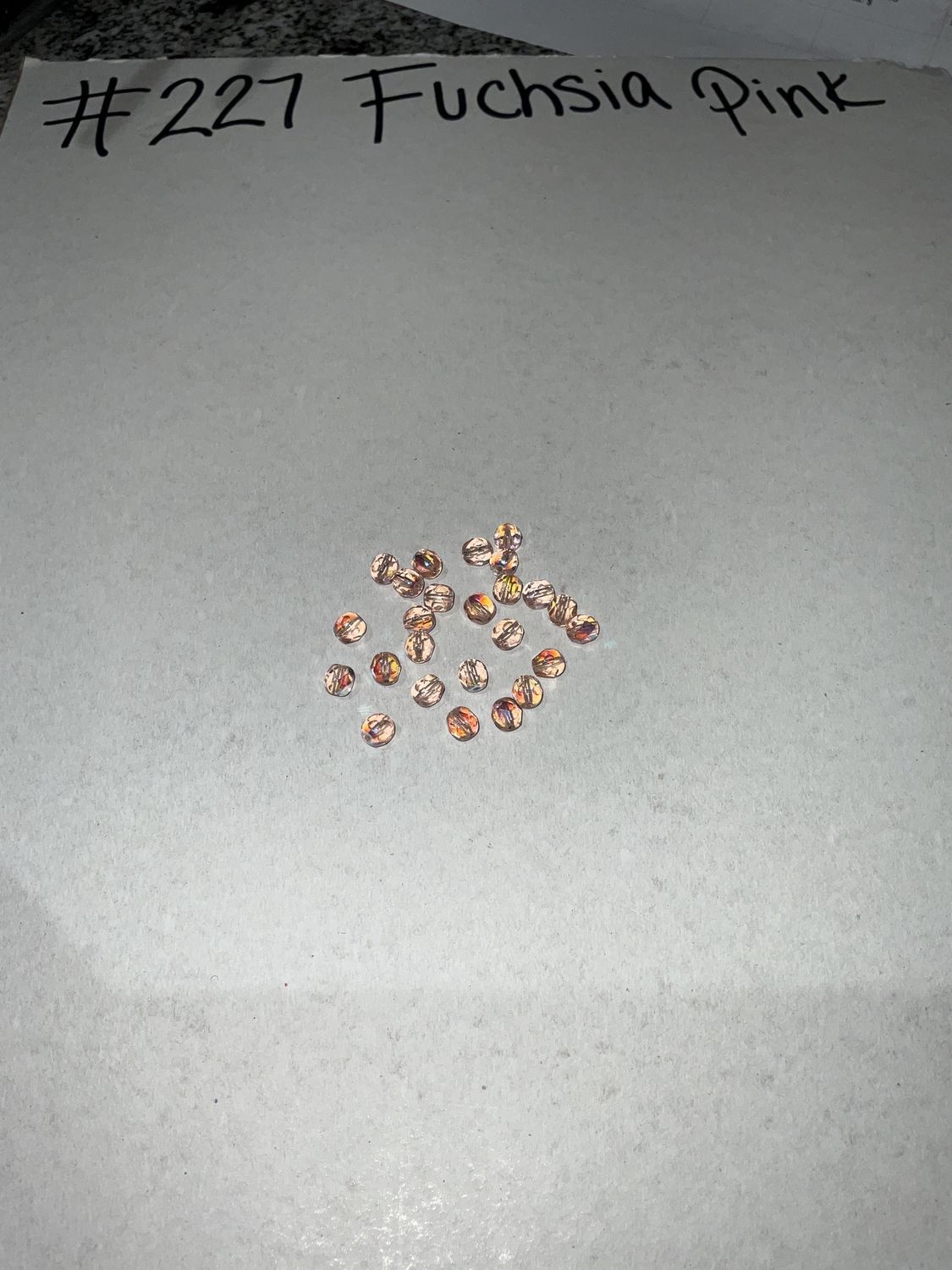 6mm Glass Fire Polish Beads AB