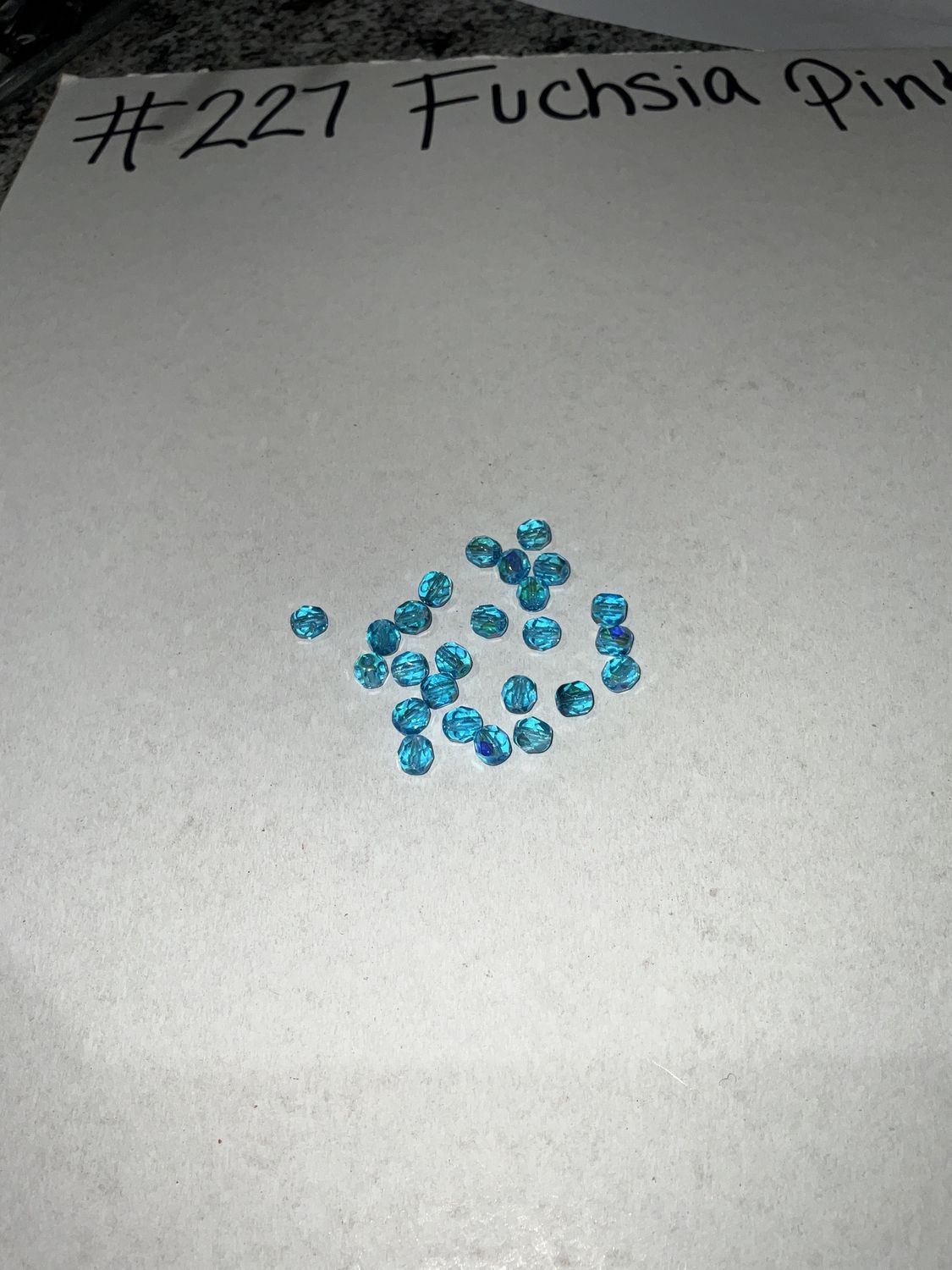 6mm Glass Fire Polish Beads AB