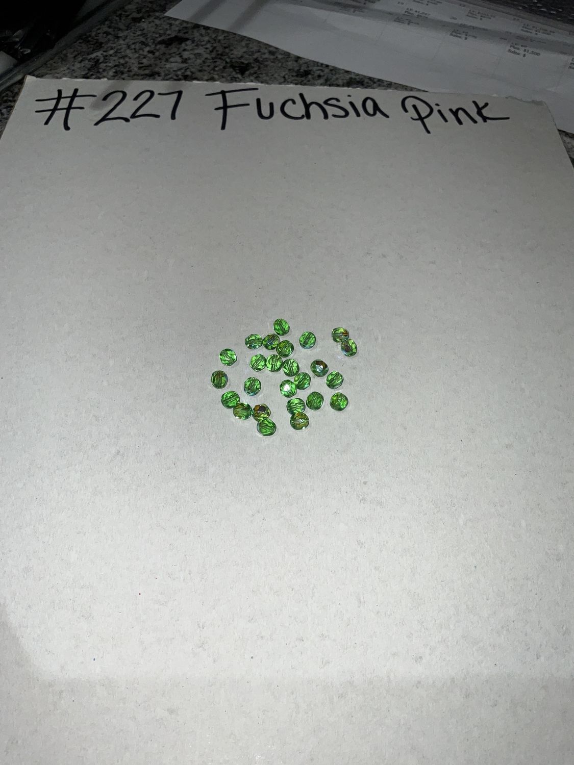 6mm Glass Fire Polish Beads AB