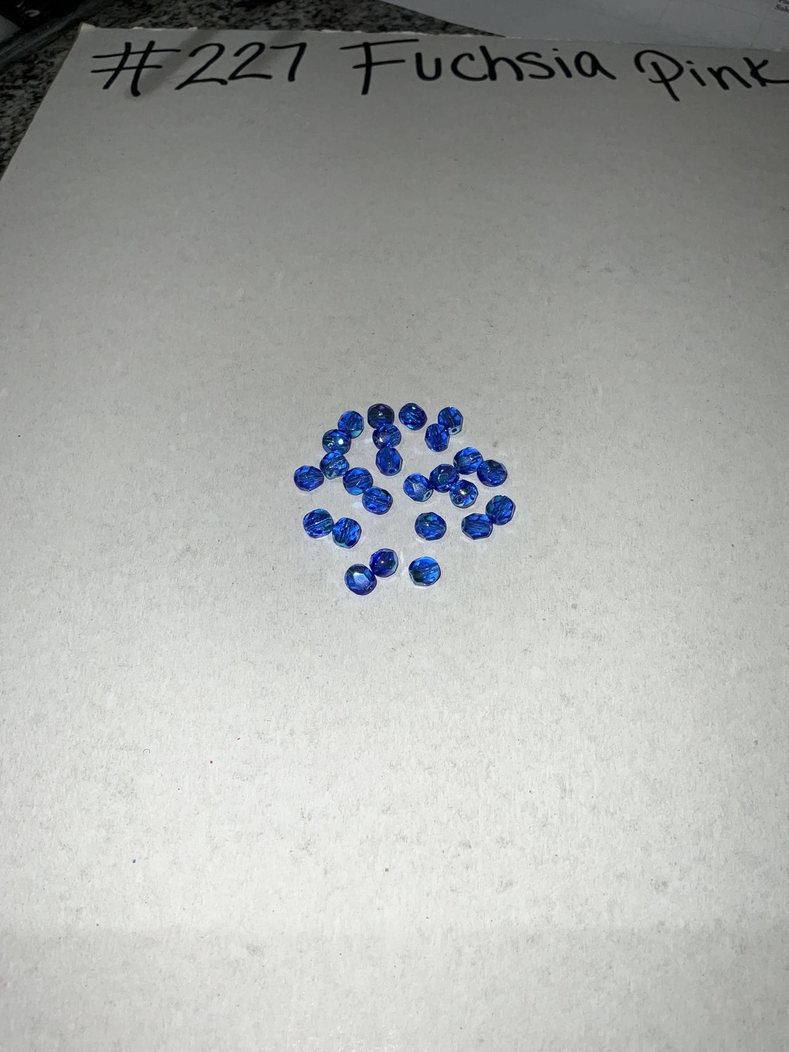 6mm Glass Fire Polish Beads AB
