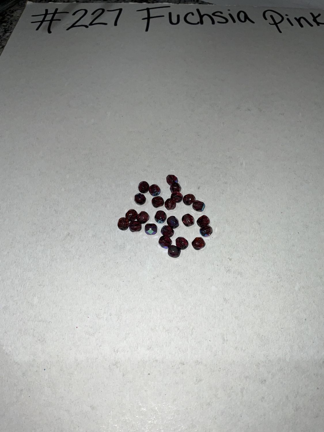 6mm Glass Fire Polish Beads AB