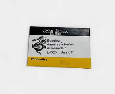 John James #13 Beading Needles - Long - 25ct