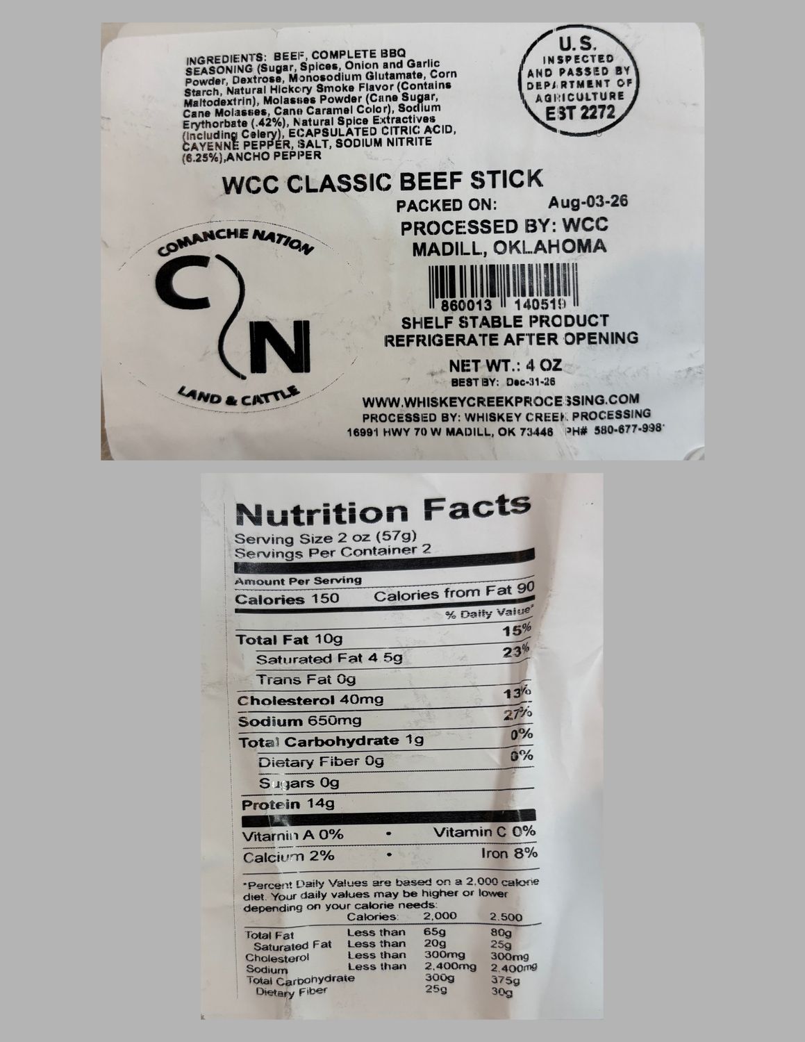 CN Land &amp; Cattle Beef Sticks