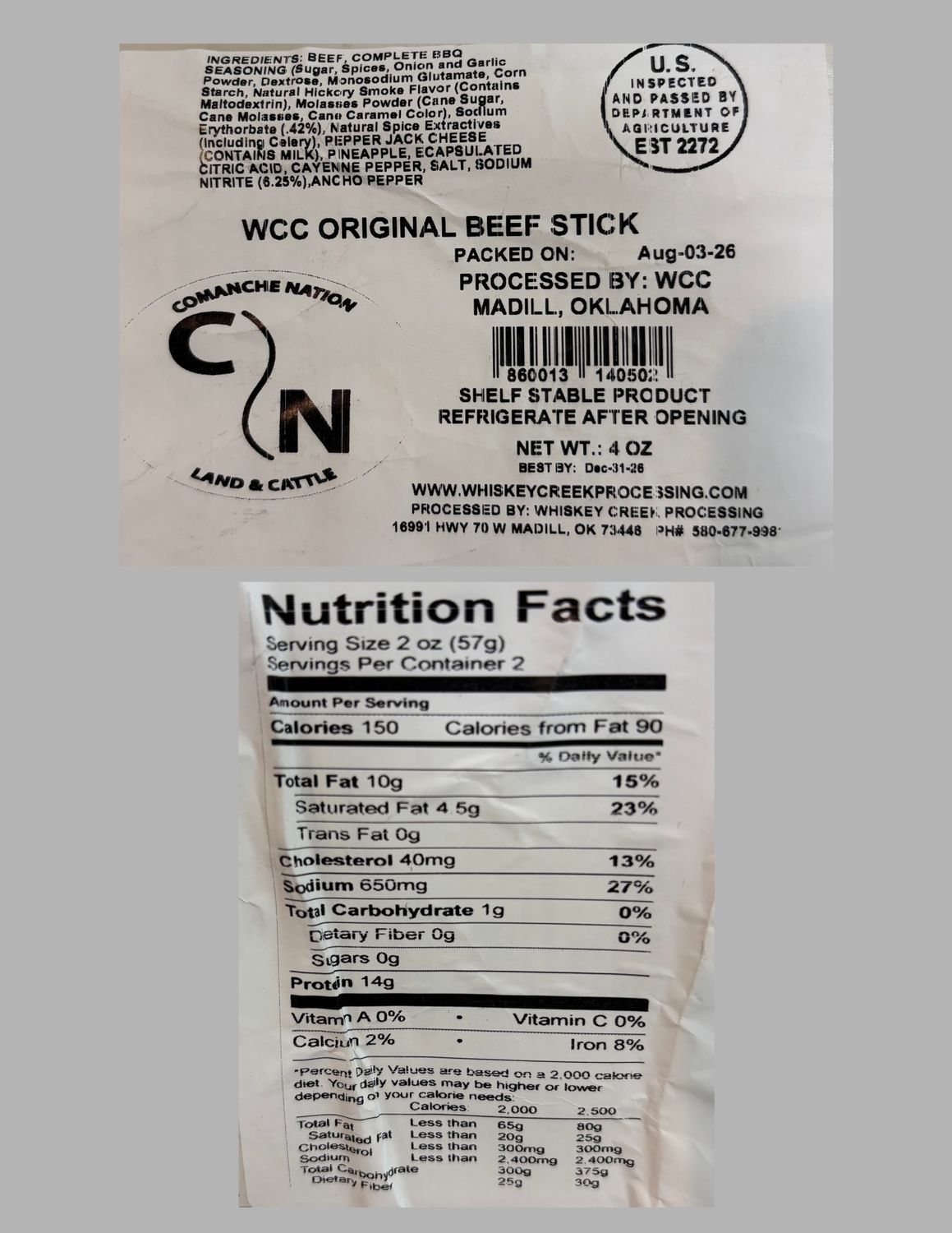 CN Land &amp; Cattle Beef Sticks