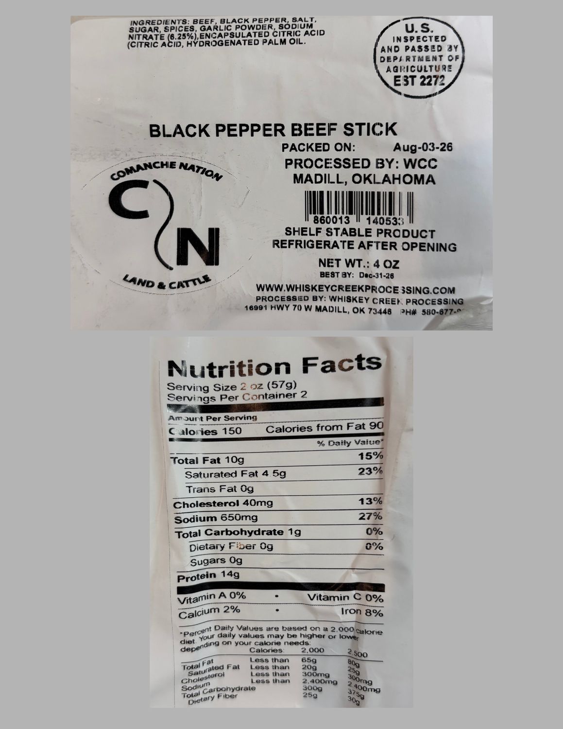 CN Land &amp; Cattle Beef Sticks