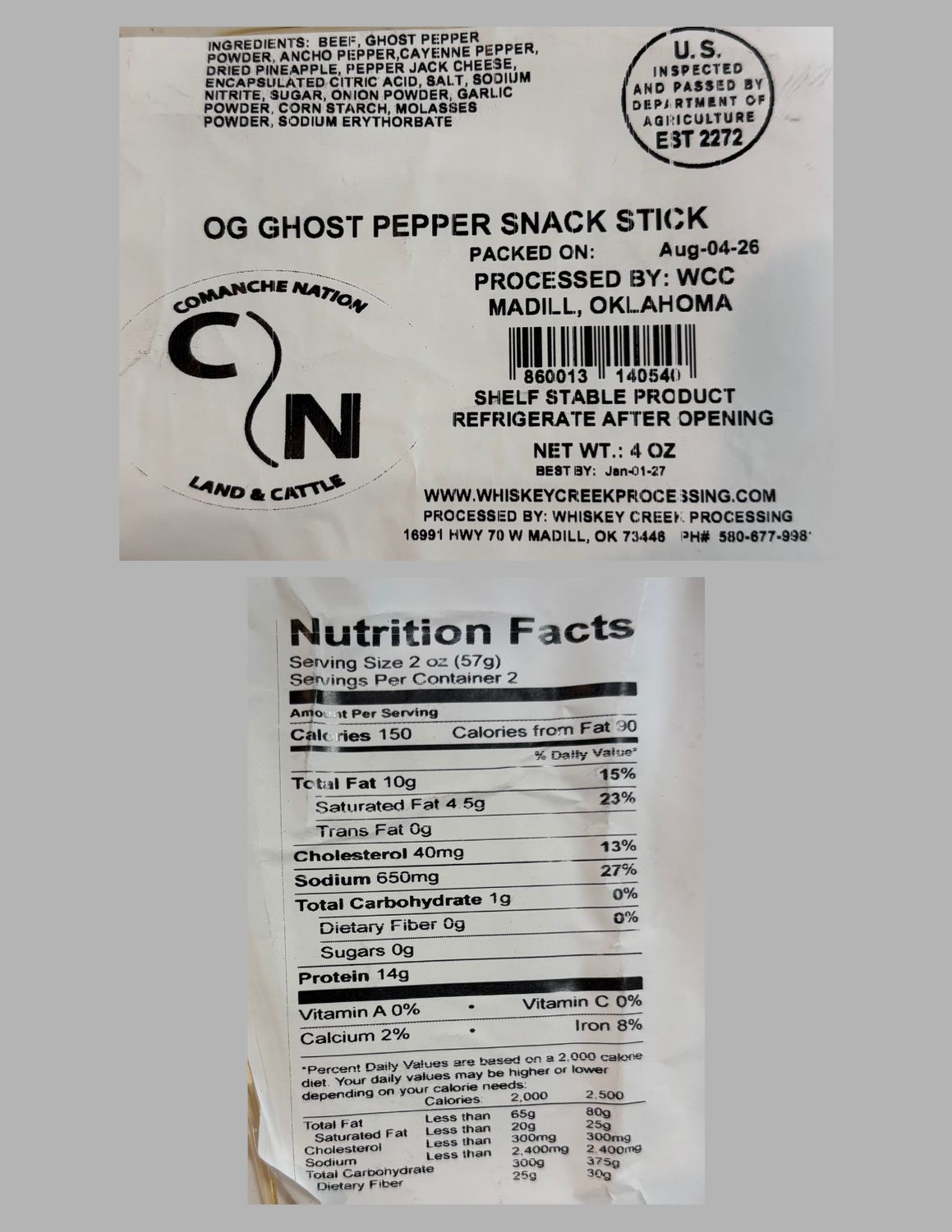 CN Land &amp; Cattle Beef Sticks