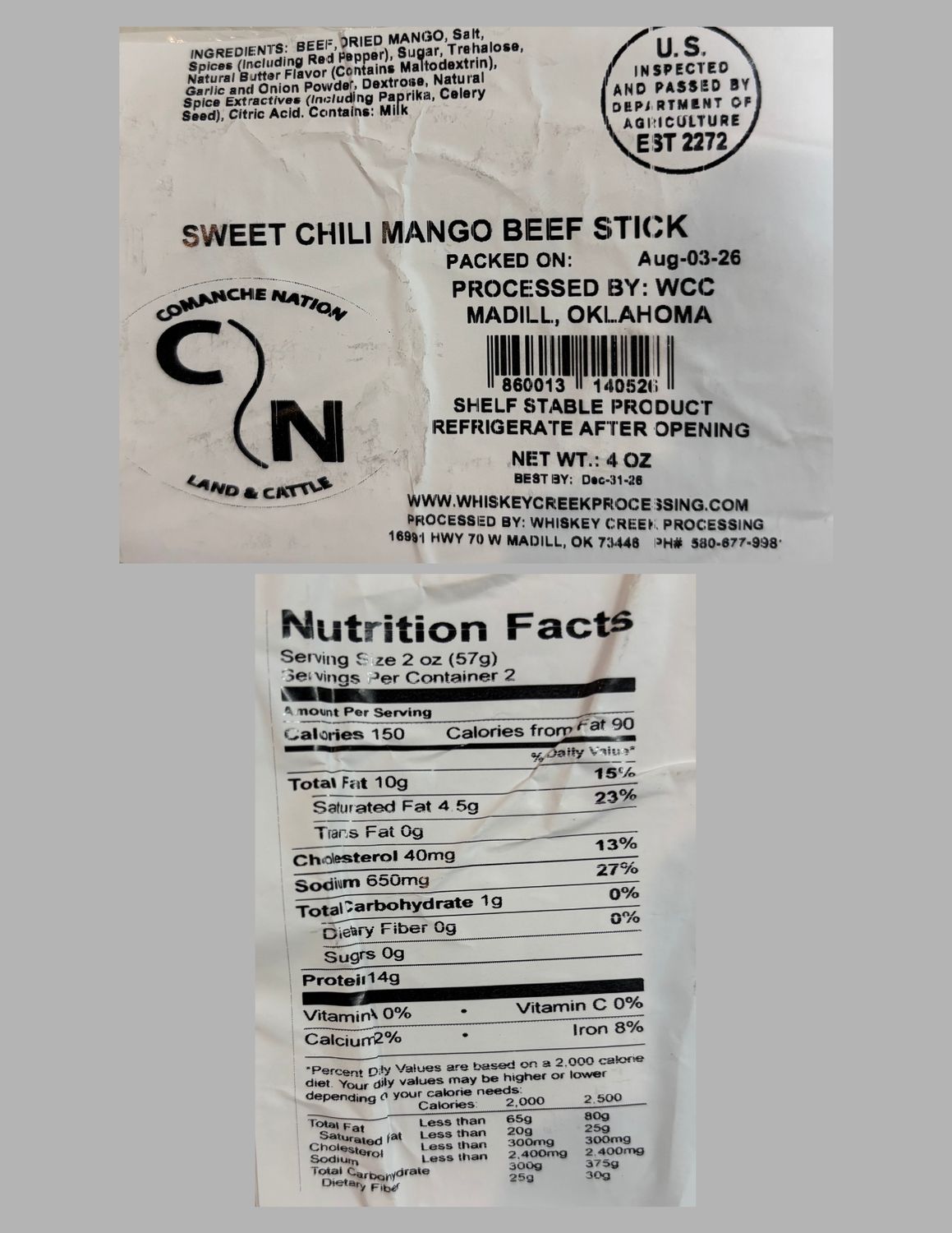 CN Land &amp; Cattle Beef Sticks