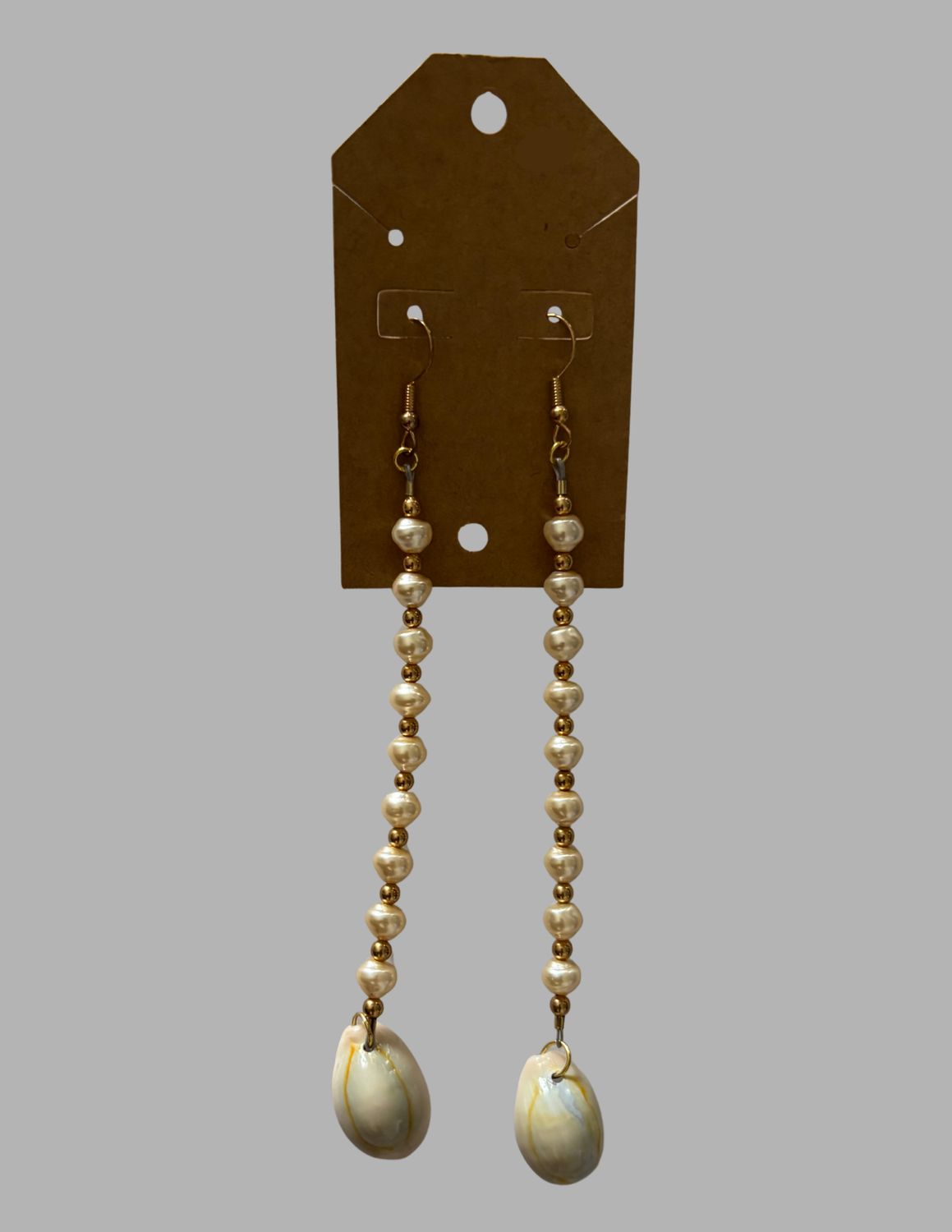 Medium Sized Cowrie Earrings