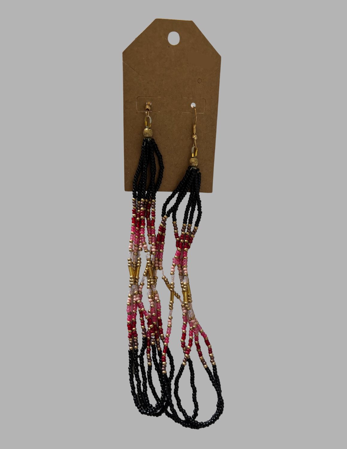 Medium Sized Beaded Earrings