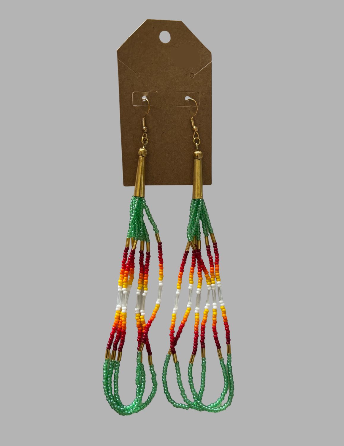 Medium Sized Beaded Earrings