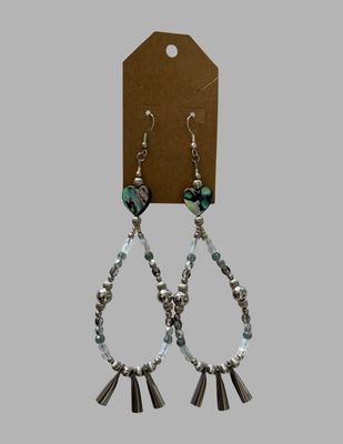 Beaded Hoop Earrings